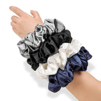 Silk Satin Hair Scrunchies for Women Girls Big Large Jumbo Scrunchie for Sleep Cute Gaint Oversize Scrunchy for Thick Hair
