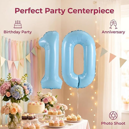 Number 10 Balloon Foil Mylar Balloons - Image 5