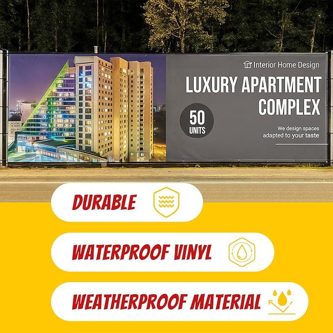 Custom Vinyl Banner with 150+ Sizes – Personalized Outdoor or Indoor Sign – Any - Image 4