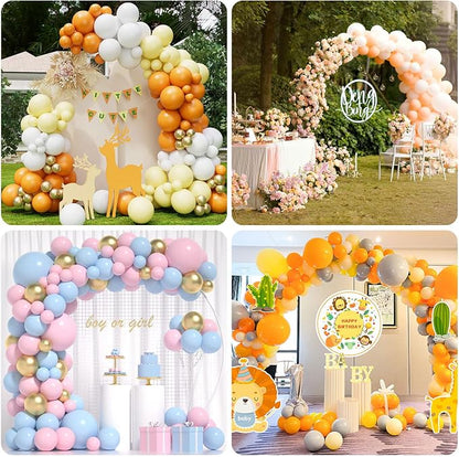Gold Balloon Arch Stand Kit, 9.3ft & 6ft Free Bending Soft Balloon Flower - Image 6