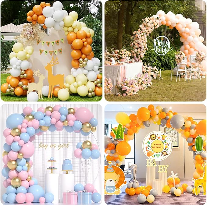 Arch Balloon Stand Kit, 8.2ft & 5ft Free Bending Soft Balloon Flower Backdrop - Image 7