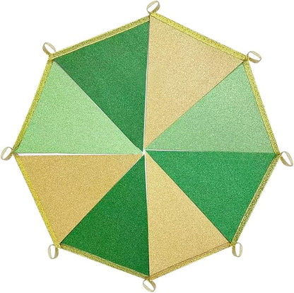 Green Gold Party Decorations Pennant Banner Flag Glitter Green Gold Triangle - Image 4