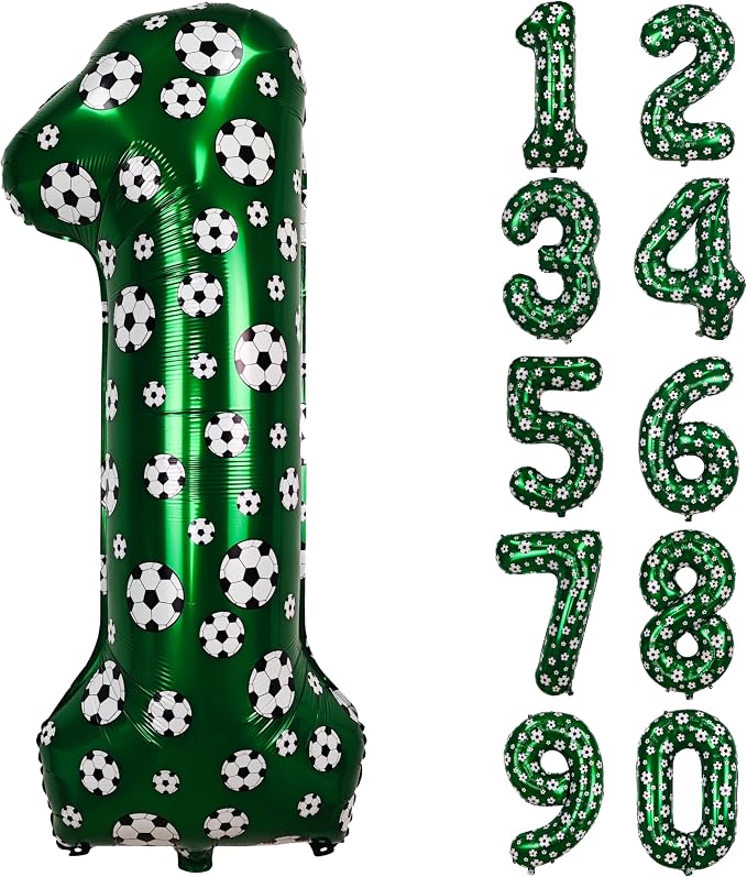 40 Inch Soccer Number 1 Balloons Large Foil Balloon Number 1 Birthday Deco | by Exquisitehighqualitypartydecorationstomeetyoureveryneed%EF%BC%81