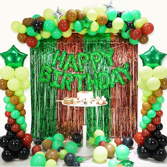 TNT Pixel Happy Birthday Banner Party Decorations Foil Balloons Letters Signs - Image 4