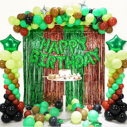 TNT Pixel Happy Birthday Banner Party Decorations Foil Balloons Letters Signs - Image 4
