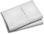 Bare Home Microfiber Pillow Cases - King Size Set of 2 - Cooling Pillowcases - Double Brushed - Light Grey Pillowcases 2 Pack - Easy Care (King Pillowcase Set of 2, Cloud Grey)