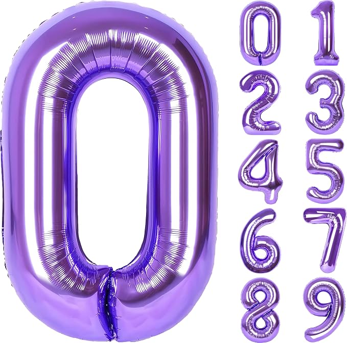 Number Balloons for Birthday Decorations by United-UnicornsParty