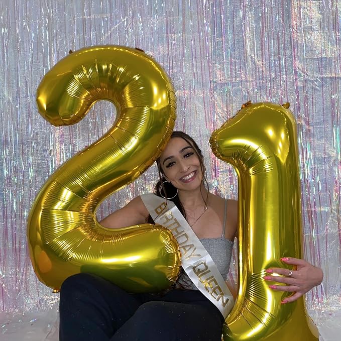 Gold 21 Balloon - Image 7