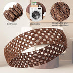 6pcs Crochet Headband Multi Color Retro Knit Elastic Headbands for Women - Soft Stretch Headbands for Parties, Sports, and Everyday Wear