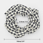 LOOKSEVEN Classic Plaid Hair Scrunchies for Women, 6PCS Bandana Scrunchy Hair Ties, Scrunchies Hair Ties for Women. (Classic Plaid)