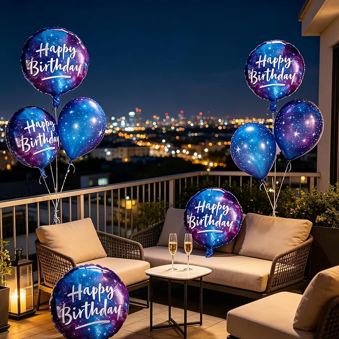 Happy Birthday Foil Balloon Set - Image 6