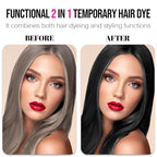 Temporary Hair Color Wax Dye,Hair Spray Color, Natural Hair Wax Color, Kids Temporay Hair Wax Dye Ash for Halloween Cosplay,Party,Masquerade (Black, 120g)