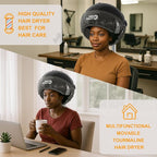 Professional Standing Hair Dryer - 1875W Floor Standing Hooded Dryer Hair Bonnet with Ionic Generator for Professional Salon Station Spa Home Use Hair Drying Treatment Adds Shine Volume (Black)