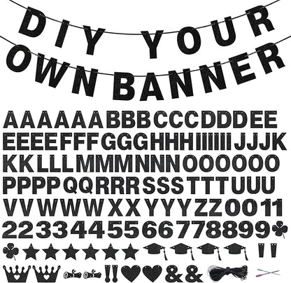 131 PCS Custom Banner DIY Letter Banners Personalized Banner by Unknown