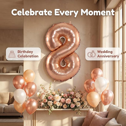 YPSelected 32 Inch Large Foil Helium Number Balloon Birthday Wedding Party 0-9 - Image 6