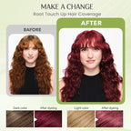 Hair Dye Shampoo 3 in 1, Instant Natural Hair Color Shampoo Hair Dye for Women & Men Red Wine Burgundy, Root Touch Up & Easy To Use & Lasts 3-4 Weeks & All Hair Types, 16.9 fl.oz