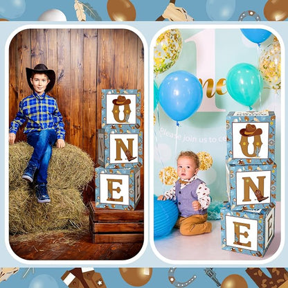 Honoson 3 Pcs My First Rodeo Balloon Boxes - Image 6