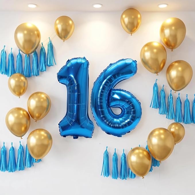 YPSelected 32 Inch Large Foil Helium Number Balloon Birthday Wedding Party 0-9 - Image 3