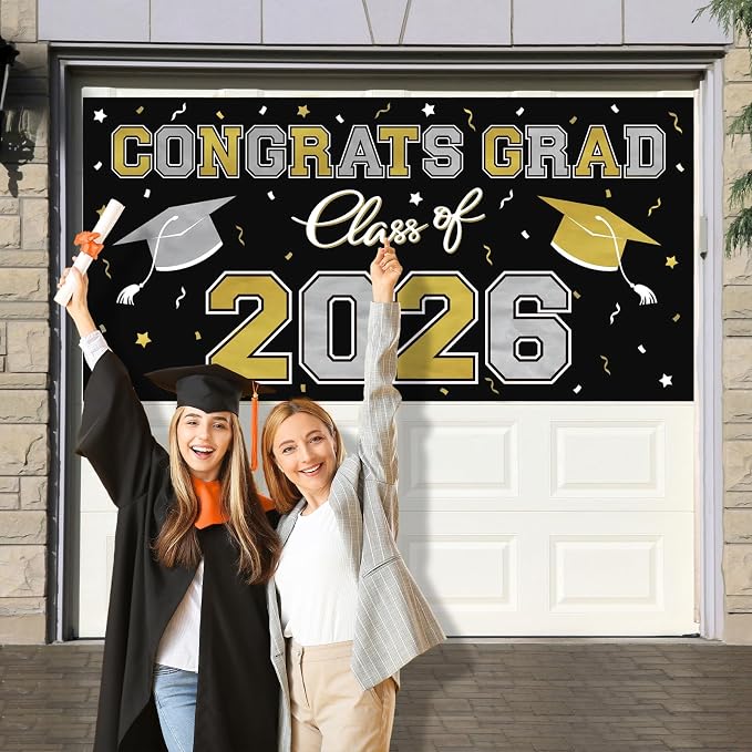 2026 Graduation Party Plastic Backdrop - Image 4