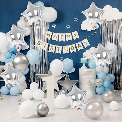 50 Pcs Star Balloons, 10 Inch Star Foil Balloons, Stars Shaped Balloon Mylar - Image 3