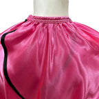 Salon Styling Capes for Clients, Hair Dye Cutting Capes with Elastic Hooks, Waterproof Light Weight Satin Sheen Styling Cape Barber Gown for Stylist, 63”*56”(Pink)