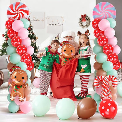 2 Sets Christmas Gingerbread Balloon Stand - Image 6