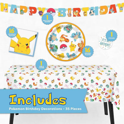 Pokemon Birthday Decorations Party Supplies - Image 2