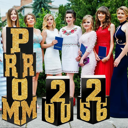 Queekay 8 Pcs Prom Column Standup Photo Booth Decorations 2026 Prom Backdrop - Image 7