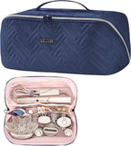 Leudes Hair Tools Travel Bag for Shark Flexstyle Portable Shark Hair Air Wrap Dryer Case (Navy Blue)