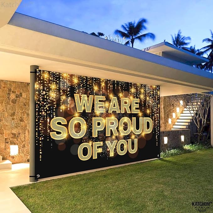 KatchOn We Are So Proud of You Banner 72x44 Inch | Graduation Decorations 2026 - Image 7