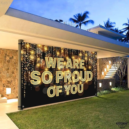 KatchOn We Are So Proud of You Banner 72x44 Inch | Graduation Decorations 2026 - Image 7