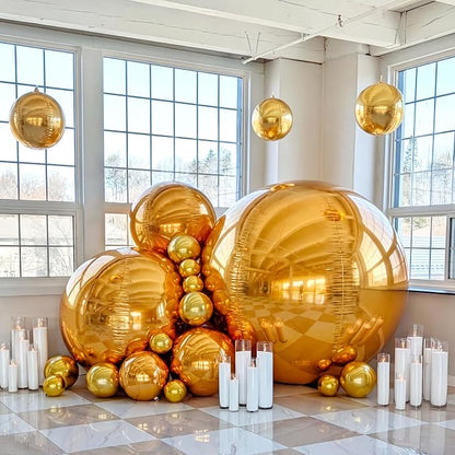 24 Pcs Giant Metallic Party Balloons, Birthday Wedding Christmas Party - Image 4