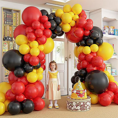 412Pcs Red Yellow Black Balloon Garland Arch Kit, 18 12 10 5 Different Sizes - Image 6