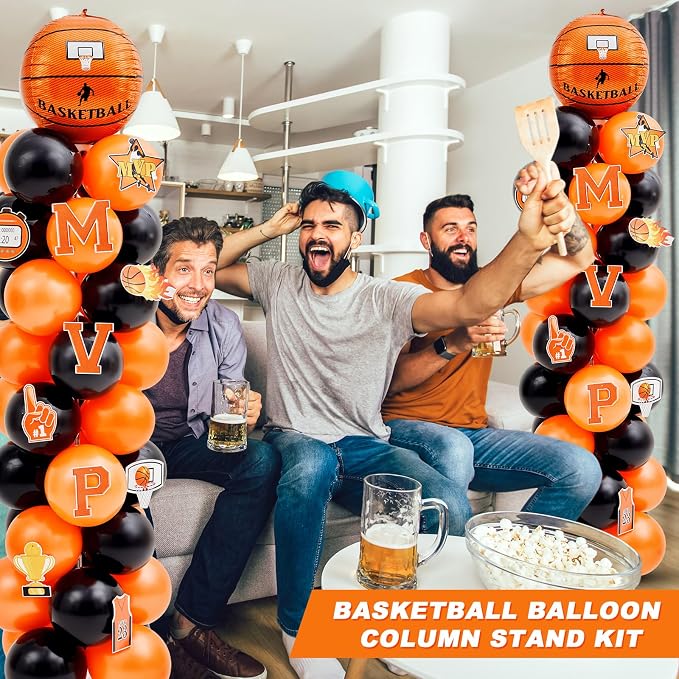 Gejoy 2 Sets Basketball Balloon Column Stand Kit Include 162 Latex Balloons 12 - Image 4