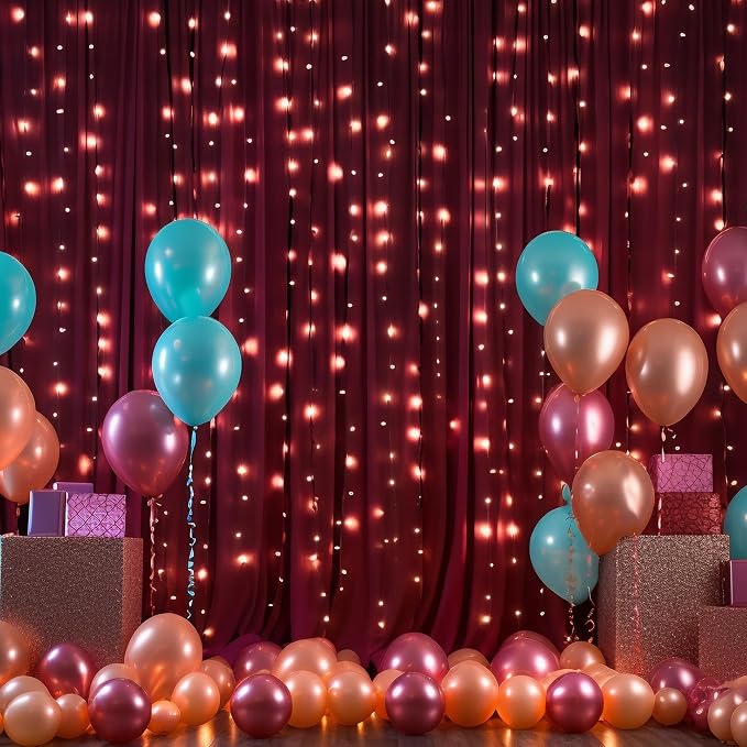10x12 Burgundy Backdrop Curtains - Image 3