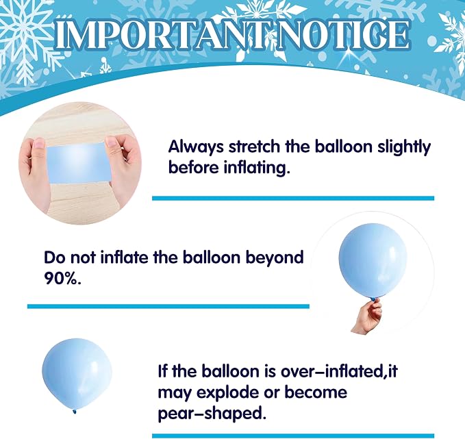 103pcs Winter Wonderland Balloon Garland Arch Kit - Image 7