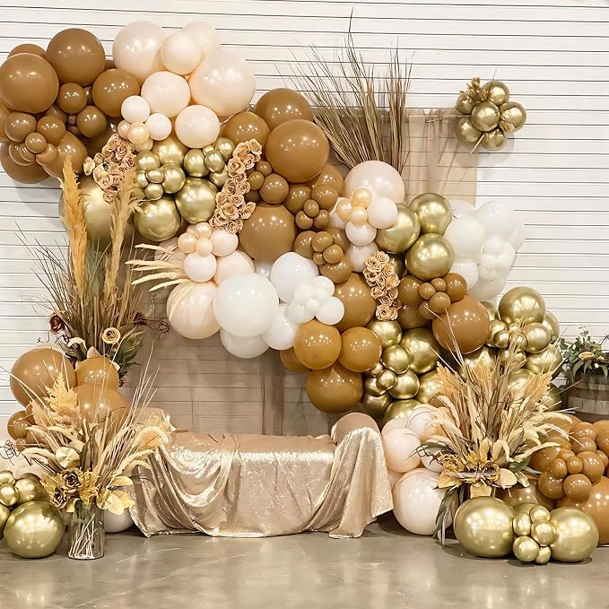 110pcs Brown Balloons 12 Inch Latex Balloon Arch Kit - Image 3