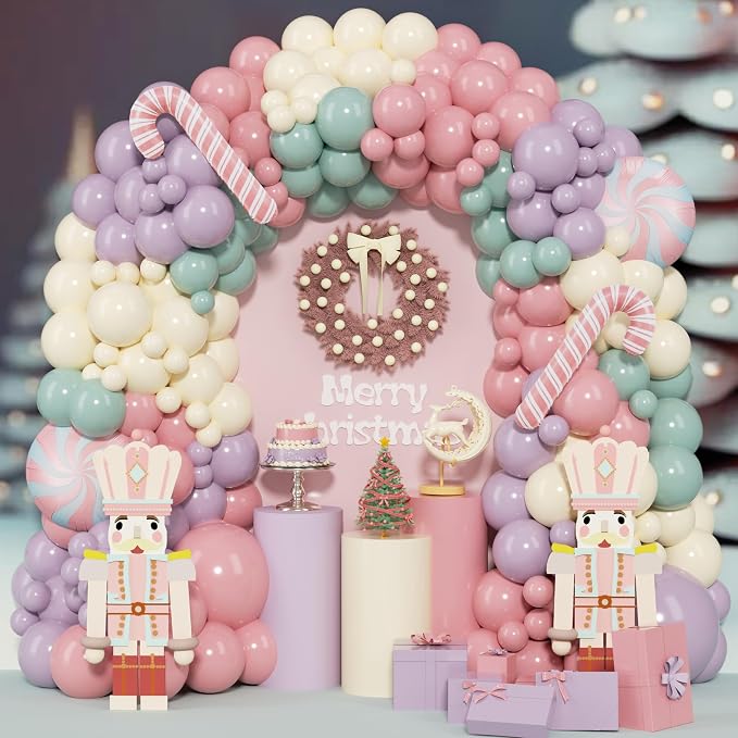 Christmas Balloons Arch Garland Kit by MOMOSHERO