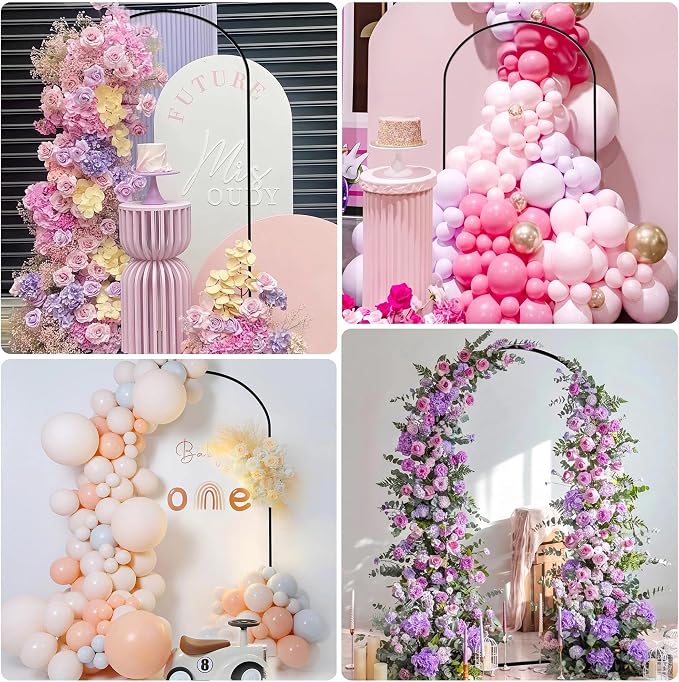 7.2FT Arch Backdrop Stand Gold Metal Wedding Arch Backdrop Stand | Metal - Image 6
