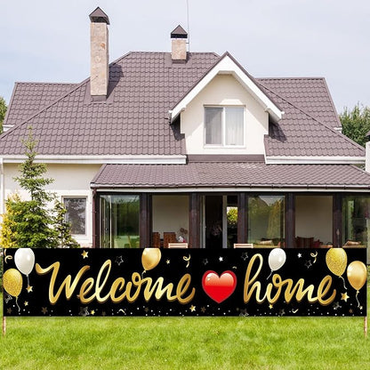 Welcome Home Banner Decoration, Military Homecoming Deployment Returning Party by Kauayurk
