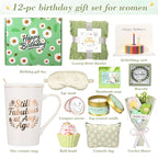 Birthday Gifts for Women Self Care Gifts for Women Happy Birthday Gift Baskets for Mon Wife Grandma Girlfriend Best Friend,Sister,Daisy Relaxing Spa Gifts Set Christmas Gifts