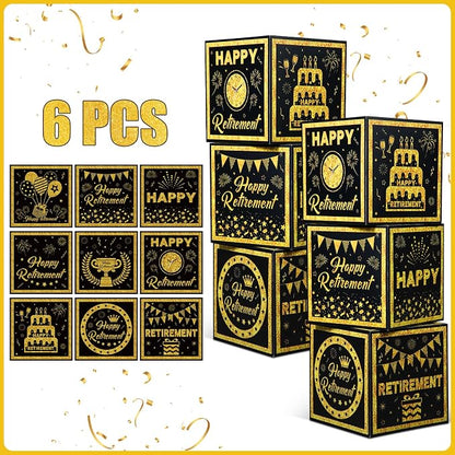 Affrolling 6 Pcs Retirement Party Decorations Boxes - Image 3