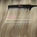 YoungSee Tape in Hair Extensions Human Hair Blonde 24 Inch Tape in Extensions Ash Blonde Ombre Platinum Blond Balayage Tape-on Hair Extension Real Human Hair Tapes ins Human Hair 24In 50g 20pcs