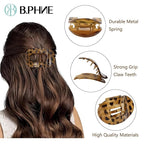 Flat Hair Claw Clips for Women,Matte Medium Hair Clips for Thick & Thin Hair- Comfortable Everyday Use for Office, Yoga, Party & Casual Styling (5PCS)