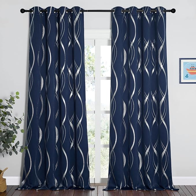 NICETOWN Sliding Door Curtains Extra Long Blackout Drapes - Image 2