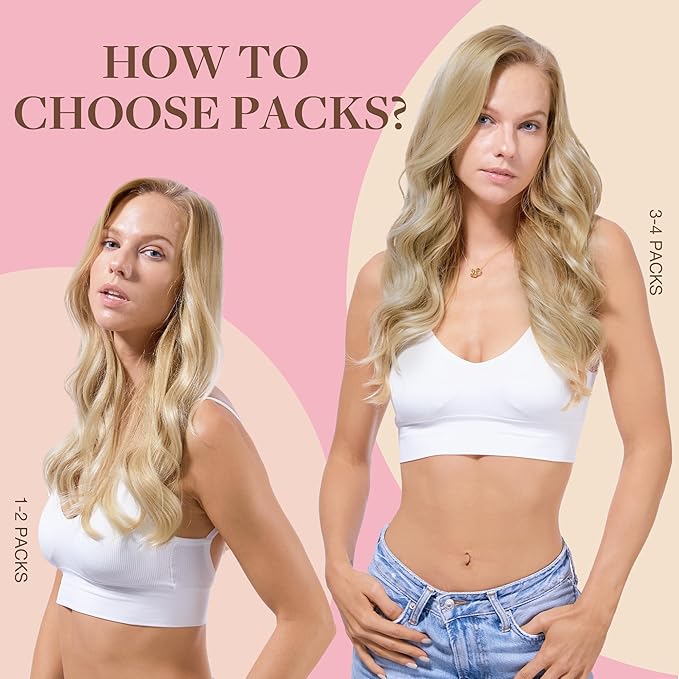 GOO GOO Tape in Hair Extensions Human Hair, 16/22 Light Blonde Highlighted Golden Blonde, 10inch 30g 20pcs, Skin Weft Seamless Invisible, Silky Straight with Thick Ends, Remy Human Hair
