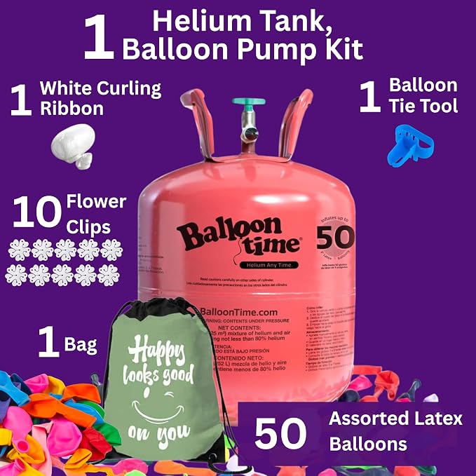 Balloon Time Disposable Helium Tank 14.9 cu.ft - Image 2