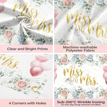 Wedding Backdrop Miss to Mrs Decorations - Image 5