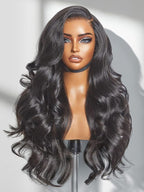 LUVME HAIR All-Day Comfort Wig Real Glueless 7x6 HD Lace 200% Density Hair Loose Body Wave PartingMax Lace Wigs Lace Front Wigs Human Hair Pre Cut Plucked Lace Frontal Glueless 26 Inches Natural Black