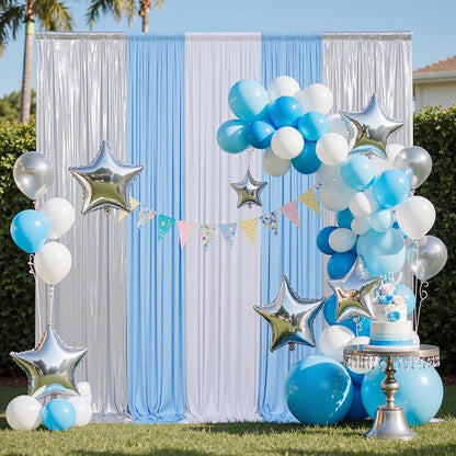 20x10FT Silver Sequin Backdrop Curtain - Image 7